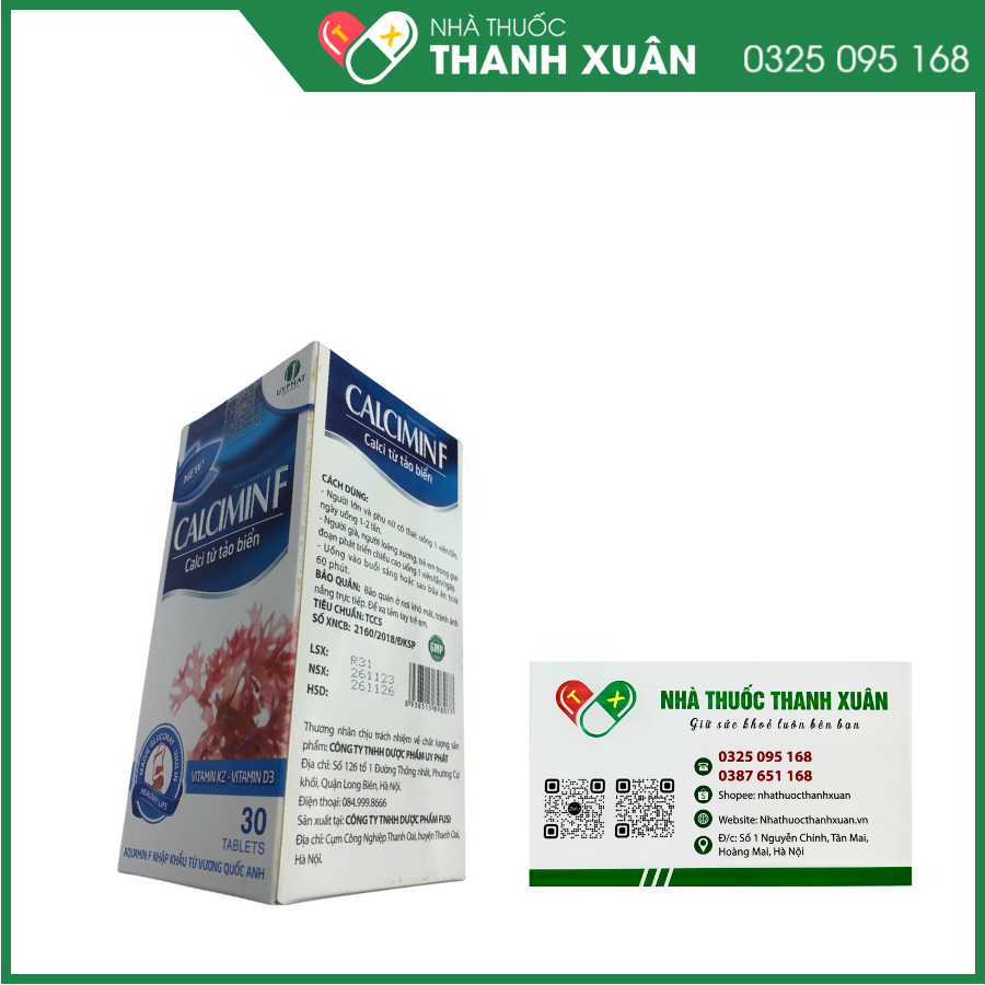 Calcimin F Phòng ngừa loãng xương cho người cao tuổi